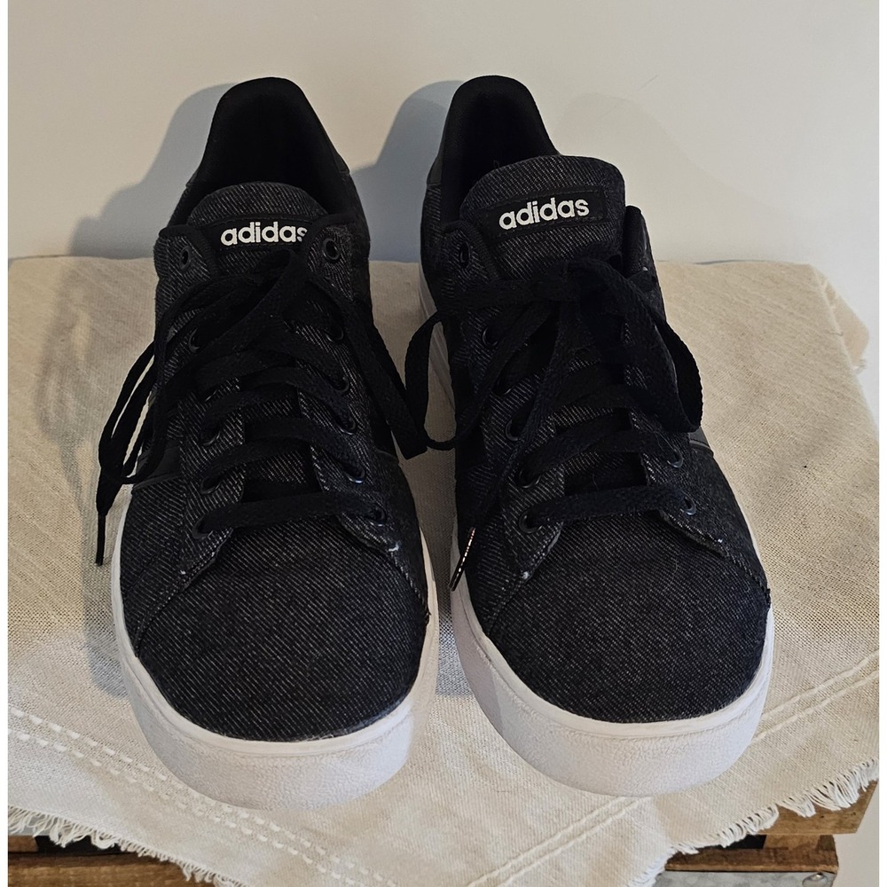 Adidas Men's Dark Blue Denim Lace Up Shoes 8